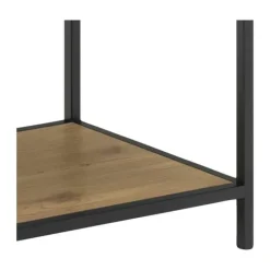 CASA Living Seaford Reol H 150 x B 35 x L 135 cm - Stål/egetræ - Natur