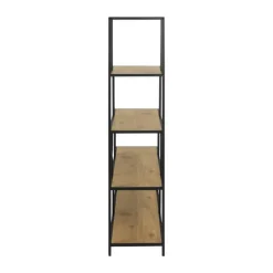 CASA Living Seaford Reol H 150 x B 35 x L 135 cm - Stål/egetræ - Natur