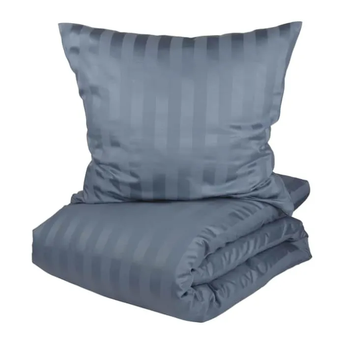 CASA Living Sengetøj B 140 x L 220 cm - Økologisk bomuld - Blå