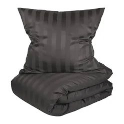 CASA Living Sengetøj B 140 x L 220 cm - Økologisk bomuld - Grå