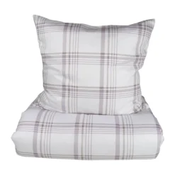 CASA Living Sengetøj B 140 x L 220 cm - Økologisk Bomuld - Lavendel
