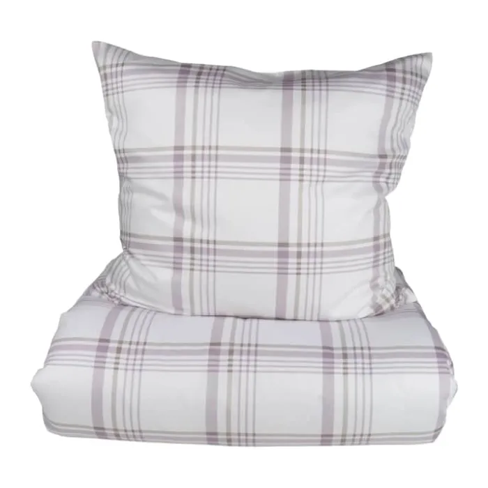 CASA Living Sengetøj B 140 x L 220 cm - Økologisk Bomuld - Lavendel