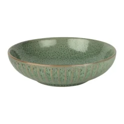 CASA Living Sofia Riflet Pastatallerken Ø 20,3 cm - Stentøj - Grøn