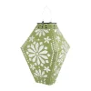 CASA Living Solar Lanterne - Diamant H 25 x B 22 x L 22 cm - Stof/plastik - Grøn