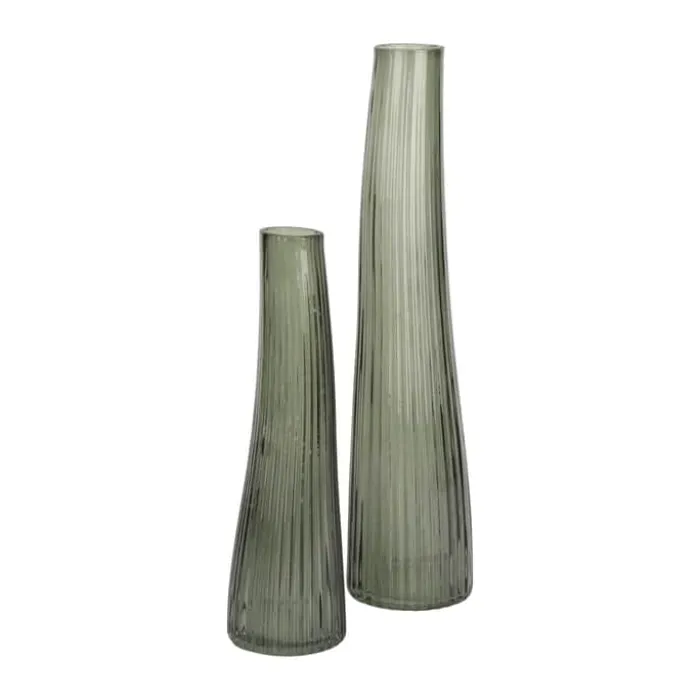 CASA Living Solitær Vase H 22 cm - Glas - Grøn