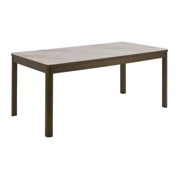 CASA Living Southampton Spisebord H 75 x B 180 x L 90 cm - Keramik/egetræsfinér - Beige