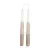 CASA Living Stagelys - 2 stk. Ø 2,2 x H 25 cm - Stearin - Brun/hvid