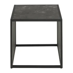 CASA Living Strington Hjørnebord H 40 x B 40 x L 40 cm - Melamin/stål - Sort
