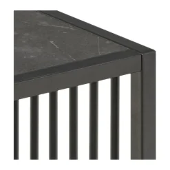 CASA Living Strington Hjørnebord H 40 x B 40 x L 40 cm - Melamin/stål - Sort