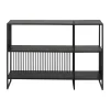 CASA Living Strington Reol H 83 x B 120x 35 cm - Melamin/stål - Mat sort