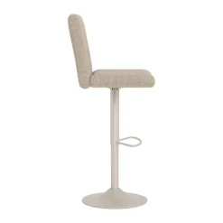 CASA Living Sylvia Barstol - 2 stk. H 115 x B 41,5 x L 52 cm - Stål/stof - Beige