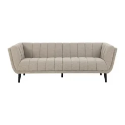 CASA Living Tampa Sofa H 76,5 x B 86,5 x L 218 cm - Stof/gummitræ - Beige