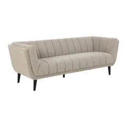 CASA Living Tampa Sofa H 76,5 x B 86,5 x L 218 cm - Stof/gummitræ - Beige