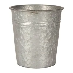 CASA Living Urtepotte Ø 23,5 x H 25 cm - Metal - Zinkfarvet