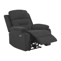 CASA Living Vansbro Lænestol H 98 x B 96 x L 92 cm - Stof - Mørkegrå