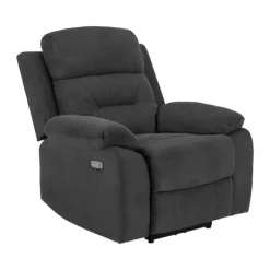 CASA Living Vansbro Lænestol H 98 x B 96 x L 92 cm - Stof - Mørkegrå