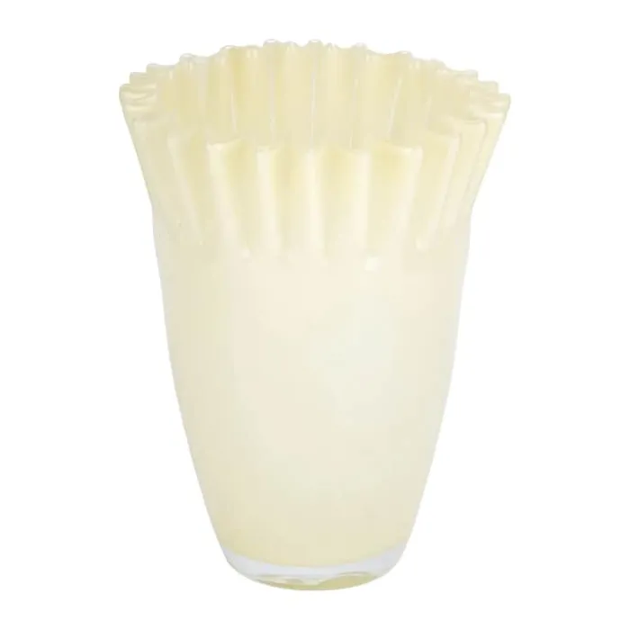 CASA Living Vase H 24,5 cm - Glas - Gul