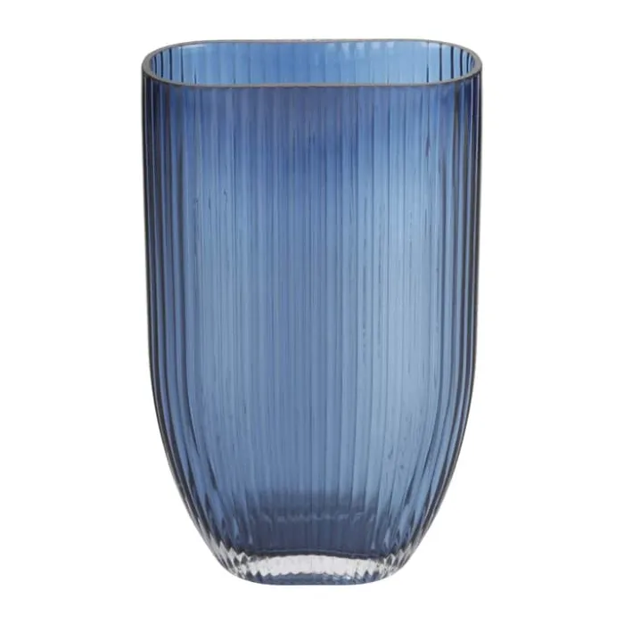 CASA Living Vase H 21 cm - Glas - Mørkeblå