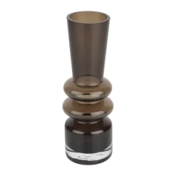 CASA Living Vase H 20 cm - Glas - Mørkebrun