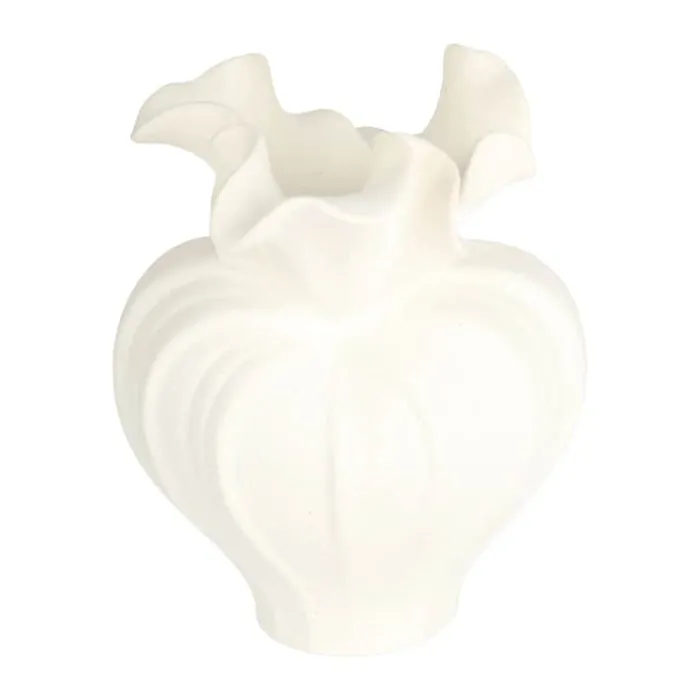 CASA Living Vase H 19,5 cm - Porcelæn - Hvid