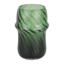 CASA Living Vase Ø 14,3 x H 21 cm - Glas - Grøn