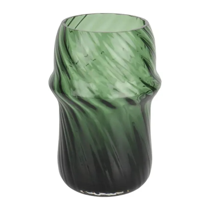 CASA Living Vase Ø 14,3 x H 21 cm - Glas - Grøn