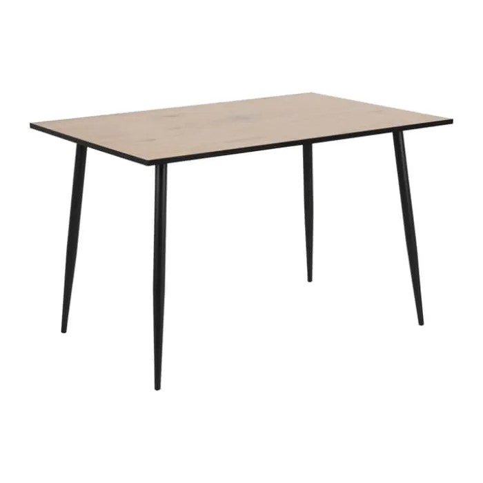 CASA Living Wilma Spisebordssæt - 5 dele Stål/egetræ - Natur/beige