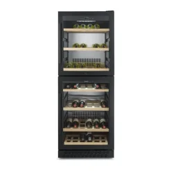 Caso WineChef Pro Vinkøleskab H 163 x B 59,5 x L 69 cm - 126 flasker - Sort