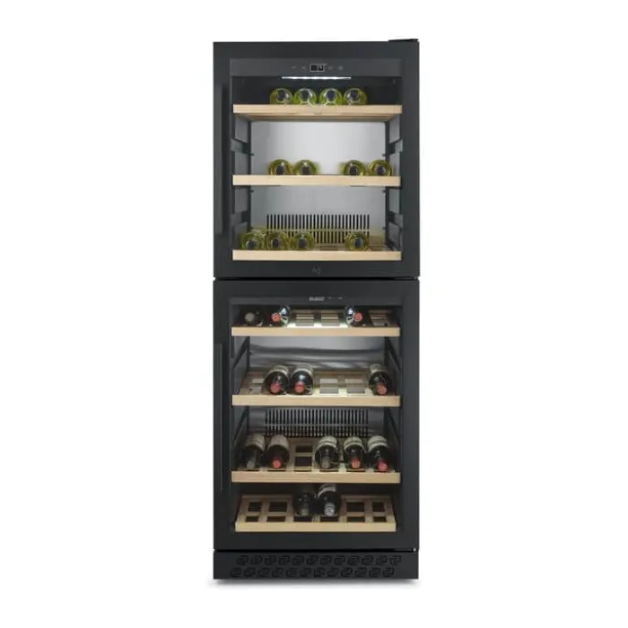 Caso WineChef Pro Vinkøleskab H 163 x B 59,5 x L 69 cm - 126 flasker - Sort