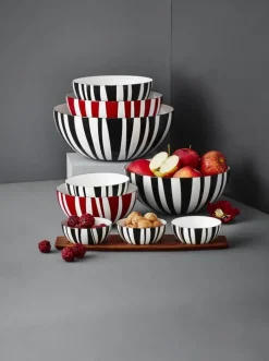 Cathrineholm Stripes Skål Ø 20 cm - Stål - Rød