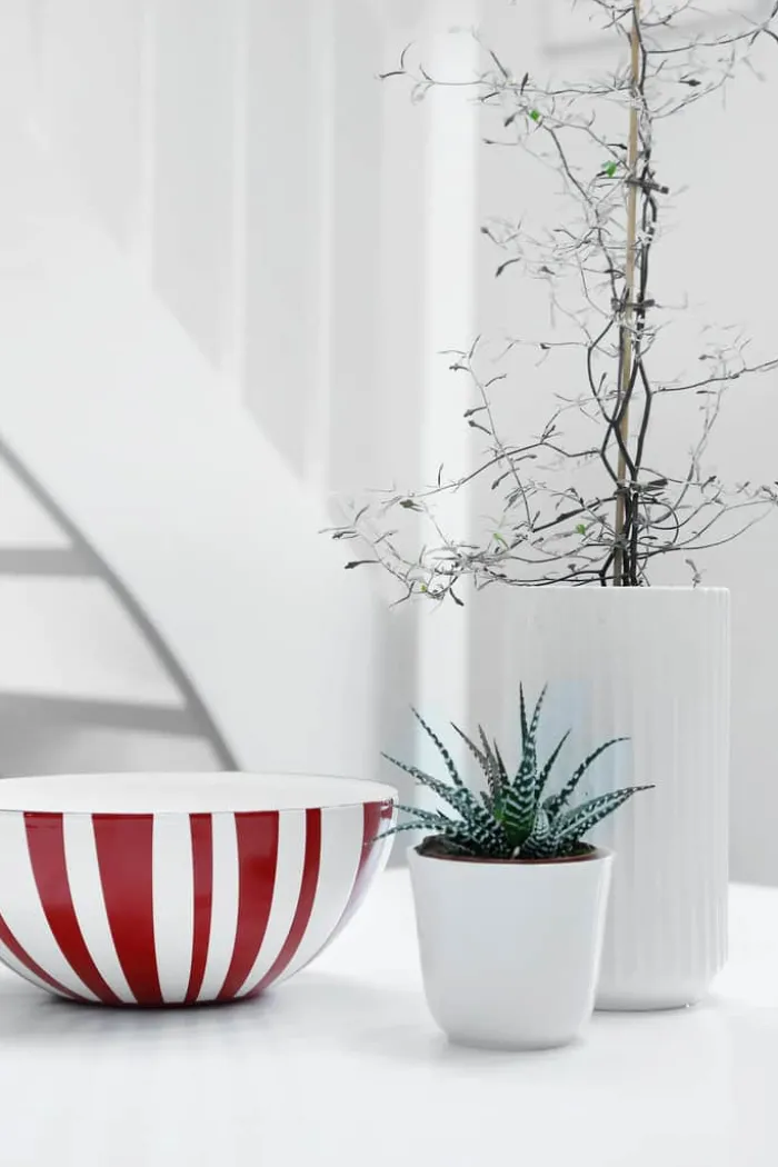 Cathrineholm Stripes Skål Ø 20 cm - Stål - Rød