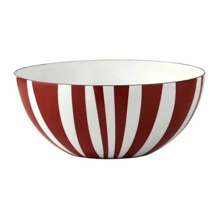 Cathrineholm Stripes Skål Ø 20 cm - Stål - Rød
