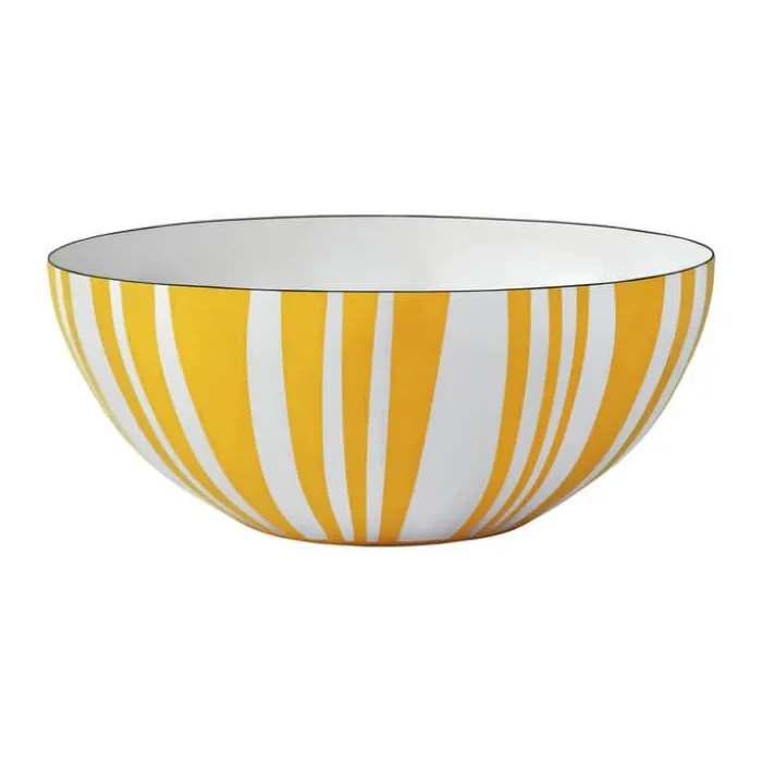 Cathrineholm Stripes Skål Ø 30 cm - Stål - Gul