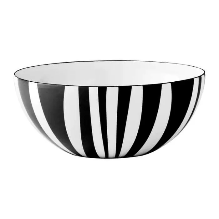 Cathrineholm Stripes Skål Ø 18 cm - Stål - Sort