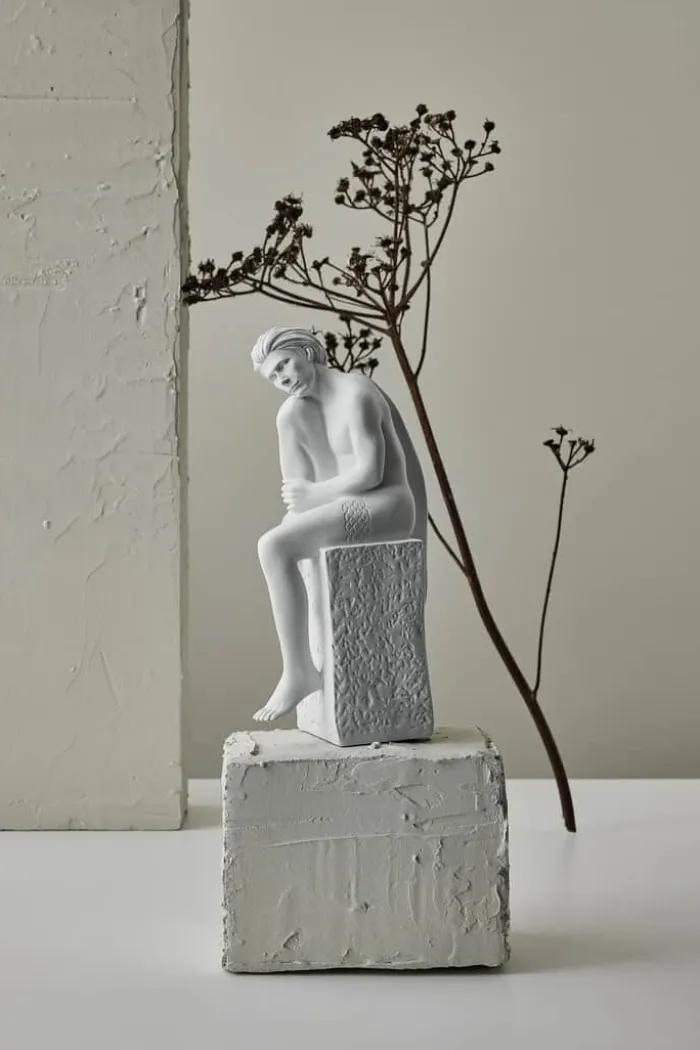 Christel Marott Christel Stjernetegn - Fisk H 23,7 x B 7 x L 12,1 cm - Porcelæn - Hvid