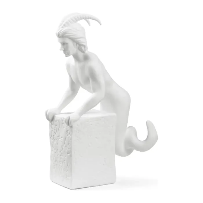 Christel Marott Christel Stjernetegn - Stenbuk H 23,6 x B 6,2 x L 15 cm - Porcelæn - Hvid