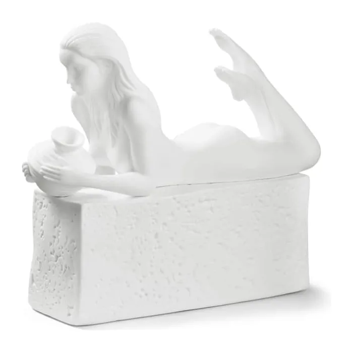 Christel Marott Christel Stjernetegn - Vandmand H 18 x B 6,8 x L 20,4 cm - Porcelæn - Hvid