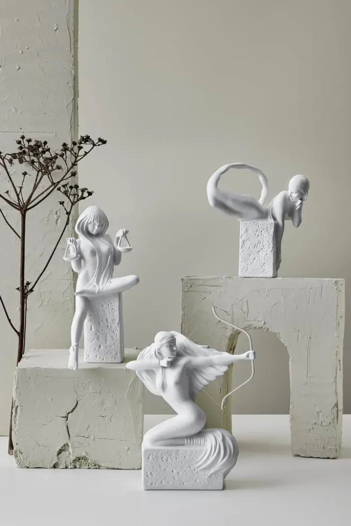 Christel Marott Christel Stjernetegn - Skytte H 26 x B 18,5 x L 7,3 cm - Porcelæn - Hvid