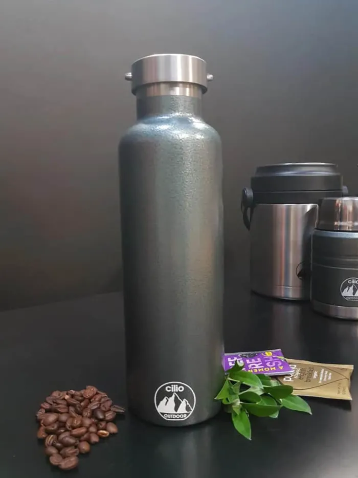 Cilio Grigio Drikkeflaske 750 ml - Rustfrit stål - Grå