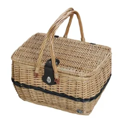 Cilio Idro Picnickurv - 4 personer H 25 x B 28 x L 40 cm - Pileflet - Brun/Blå
