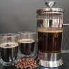 Cilio Laura Stempelkande 8 kopper - Rustfrit stål/glas