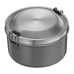 Cilio Monte Madkasse Ø 14 x H 8,5 cm - Rustfrit stål - Antracit
