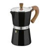 Cilio Natura Espressomaker 6 kopper - Aluminium - Sølv/sort