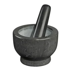Cilio Neptun Morter Ø 13 cm - Marmor - Sort