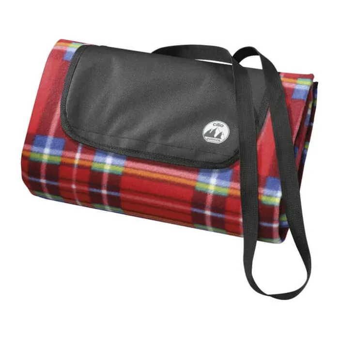Cilio Picnictæppe B 130 x L 145 cm - Polyester - Rød