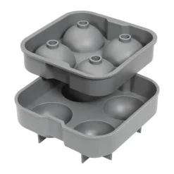 Cilio Quattro Iskugleform H 5,5 x B 12 x L 12 cm - Silikone - Grå