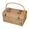 Cilio Rivoli Picnickurv - 4 personer H 41 x B 31 x L 46 cm - Pileflet - Brun/Rød