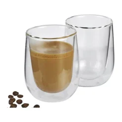 Cilio Verona Caffe Latte-glas - 2 stk. 25 cl - Borosilikatglas