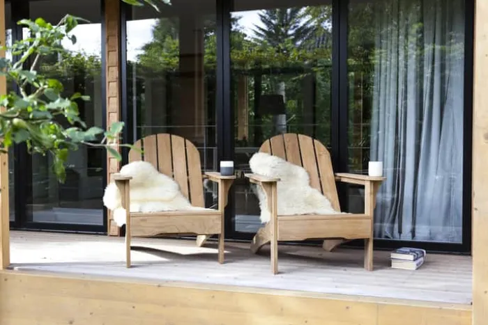 cinas Adirondack Loungestol H 88 x B 80 x L 105 cm - Teak - Natur