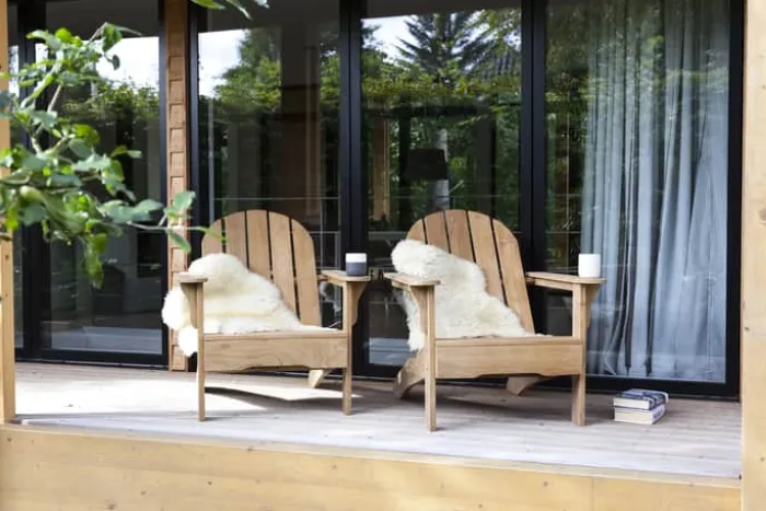 cinas Adirondack Loungestol H 88 x B 80 x L 105 cm - Teak - Natur